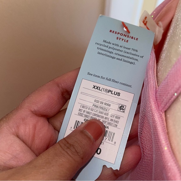 Girls Cat & Jack Purple& Pink Ruffle Tulle Dress - Picture 7 of 9